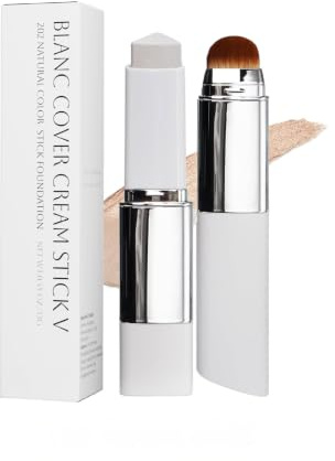 Faccelove Foundation Stick mit Pinsel, Aging Pflege für reife Haut ab 50, Glow Up Stick und frischen Teint