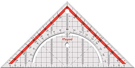 Maped Equerre Géo Technic avec poignée hypoténuse 26 cm