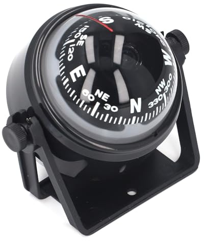 Dilwe Auto Boot Kompass, Navigation Kompass Marine Elektronische Kompass mit Vision Nocturne Kugel für Das Boot