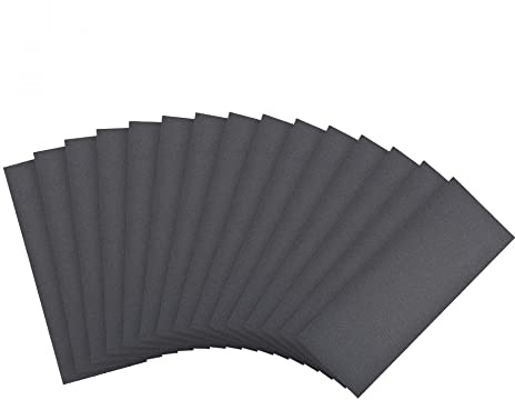 sourcing map 400 Grits Sanding Sheets 9-inch x 3.6-inch Wet Dry Silicon Carbide Sandpaper for Wood Furniture Metal Polishing 15pcs