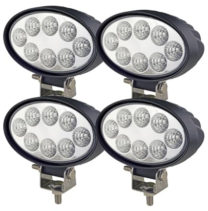 WELLIT 4X 24w Oval Led Arbeitsscheinwerfer Scheinwerfer Offroad 12V24V Fluchtlicht Arbeitslicht IP68 Traktor SUV