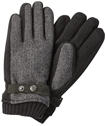 camel active Herren 408290/8g29 Gloves with Strap, Stone Gray, M