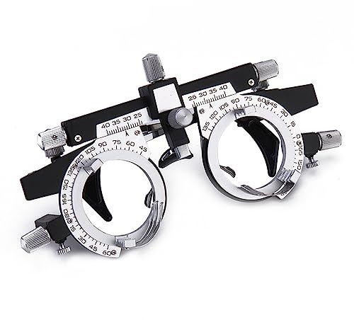 Smallterm Optical Optic Trial Lens Frame PD 48-80mm Fully Adjustable Trial Frame Eye Optometry Lens Frame for Visual Inspection in Optical Shops, Hospitals,Ophthalmology