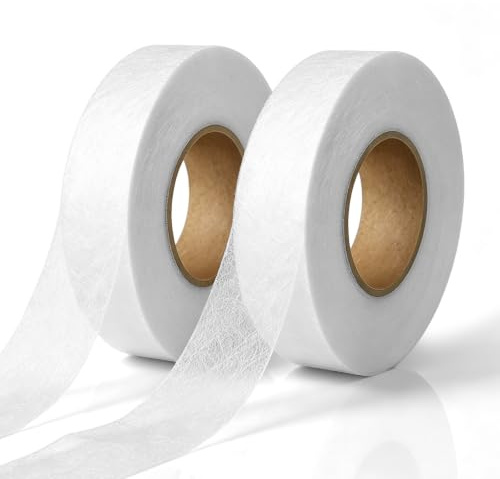 Hemming Tape,128M x 2CM Hem Tape Iron on for Trousers,No Sewing Required | Extra Strong Hemming Web for Clothes Curtains School Badges,Fusible Fabric Adhesive for Hems,Bonding and Repairs,Diy Crafts