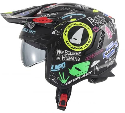 UFO PLAST Casque SHERATAN Jet UFO Graphic XL