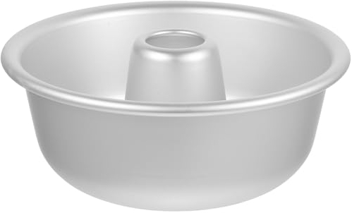 ifundom Chiffon Cake Pan Nonstick Aluminum Alloy Baking Mold for Household Use Easy Demold Clean for Fondant Chocolate Biscuits and Crafts
