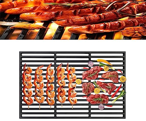 YRHome 54 X 34 cm Gusseisen Grillrost Emailliert Grillgitter Gussrost Grillaufsatz Grill Zubehör Grillplatten für BBQ, Gasgrill, Holzkohlegrill