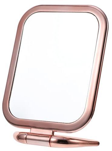 HAPINARY Doppelseitiger Schminkspiegel Klappbarer Vergrößerungsspiegel Tragbarer Tischspiegel Für Make-up Augenbrauentrimmen Rasieren Gesichtspflege