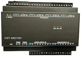 Adaptador Serial a Ethernet CWT-MB318W 8PT+8AI+8DI RS485 RS232 Ethernet Modbus Rtu TCP Módulo de adquisición Io (Color : I-V-E)