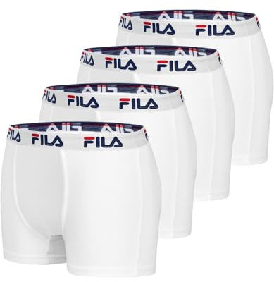 FILA mäns Fi/1bcx4/Fu5016 retroshorts, Wh, M (4-pack), Wh., M