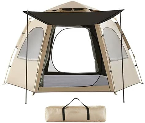 Bexdug Sofortige Pop-Up-Campingzelte,Pop-Up-Campingzelt - Kuppelzelt Wasserdichtes Campingzelt für 5-8 Personen - Atmungsaktive, sofort aufbaubare tragbare Zelte für Outdoor-Camping,
