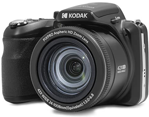 KODAK Pixpro Astro Zoom AZ425 Digital Camera Bridge 42X Optical Zoom 24 mm Wide Angle 20 Megapixels LCD 3 Full HD 1080P Video Li-ion Battery Black (Renewed)
