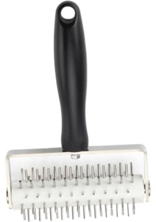 MAGICLULU Pizza Dough Puncher Pin Wheel Pizza Rolling Pin Dough Roller Punch Tool