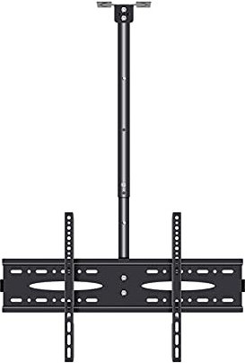 Supporto TV universale, supporto TV da pavimento, supporto TV da soffitto, girevole, inclinabile, girevole, per la maggior parte dei televisori a schermo piatto LED LCD da 40-70 pollici, VESA massim