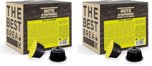 Note d'Espresso - Thé au Citron - Capsules Exclusivement Compatibles avec les Machines NESCAFE* DOLCE GUSTO* - 48 caps (Lot de 2)
