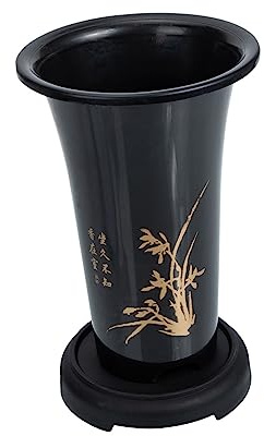 BESTonZON Maceta de Plástico para Orquídeas Bandeja, Estilo Único y Color Café, Orificios de Drenaje Múltiples para Prolongar Vida en Jardines y Parques