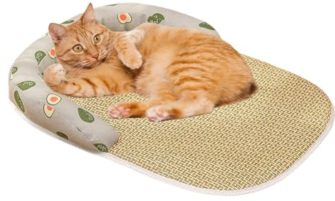 Ranley Esterillas de refrigeración para perros, cojín de refrigeración para gatos, lugar de descanso, alfombrilla para dormir, para clima cálido, salón, suelo, sofá, espacio para coche