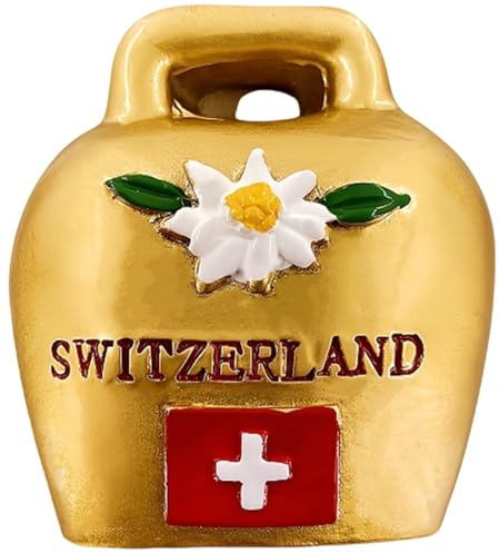 Kuhglocke Kühlschrankmagnet Schweiz Touristensouvenir Heimdekoration Kühlschrank Kreativ Handgemalt Handwerk