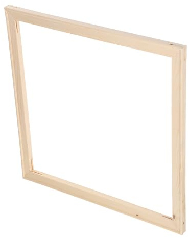 BELLIFFY Bastidor 40x50 de Madera Natural para Lienzos, Marco de Pintura en Lienzo con Barras de Camilla Extraíbles y Diseño Desmontable para Exposiciones Profesionales