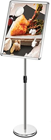 Generisch A2 Schilderständer, Werbeplakatständer mit Klapprahmen für Hochzeiten/Messen/Ausstellungen/Werbung, Aluminium-Klapprahmen-Display-Poster-Menüständer (Farbe: Weiß, Größe: A2