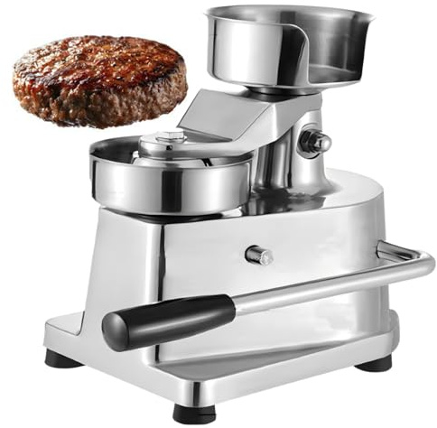 ExoticaBlend Pressa per Hamburger Professionale, Pressa per Hamburger di Manzo, Pressa per Hamburger con Ciotola in Acciaio Inox per Uso Alimentare, Macchina per la Formatura della Carne 3size