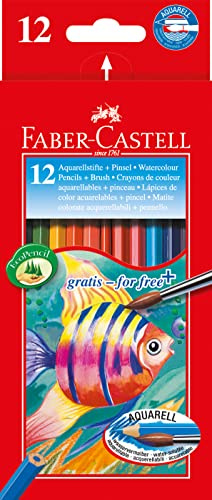 Faber-Castell 114413 - Farbstift Kinder Aquarell 12er Kartonetui