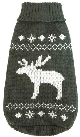 Wolters Strickpullover für Hunde, grau-weiß, 35 cm