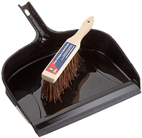 Spear & Jackson DUSTPAN Dustpan & Hand Brush Set, 44.2x31x9 cm, Black