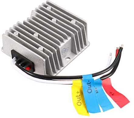 sourcing map Voltage Buck Converter Regulator DC 12V Step-up to DC 24V 12A 288W Waterproof Power Transformer
