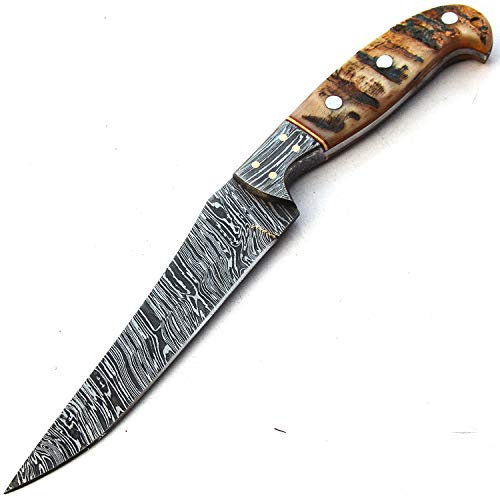 CHA-9731 Couteau de Chef en Acier Damas Fait Main sur Mesure