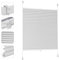Sekey Plissee ohne Bohren Verdunkelung, Fenster Plissee Klemmfix Jalousie 100 cm breit, Verspannt Blickdicht Sonnenschutz Fensterollo, 100x130cm, Weiß