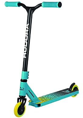 HUDORA Stunt Scooter Kinder - Hochwertiger Stunt Roller für Kinder von 6 - 10 Jahren I Robuster Freestyle Scooter mit 360°-BMX-Lenkung - Kindgerechter Trick Roller für bis zu 100 kg