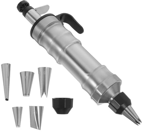 Dessert Decorating Syringe Set, Stainless Steels Frosting Filling Injector with 5 Piping Tips, Frosting Piping Kit for Cake Cookie,Cupcake Filler Tool, Dessert Decorating