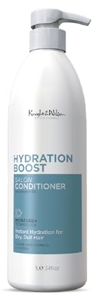 Knight & Wilson Salon Size Professional Hydration Boost Shampoo 1000ml. Moisturizing & Hydrating Shampoo for Dry Hair & Scalp with Vitamin B5