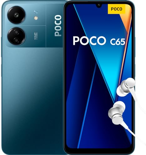 XIAOMI Poco C65 - Smartphone de 8+256GB, Pantalla de 6.74” 90Hz HD+, MediaTek Helio G85, Triple cámara 50MP+2MP+QVGA, 5000mAh, NFC, Azul (Versión ES)