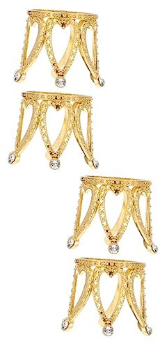 BESTonZON 4stücke Kristallkugel Stand Dekoration Eleganter Zinklegierung Für Kugeln Für Wohnräume Museen Und Sammlungen Stilvolle Tischdeko Für Zuhause Und Büro