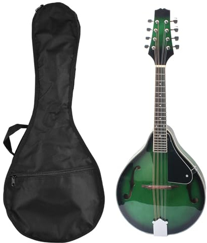 mandolin,HUIOP Mandolin A Style 8-String Basswood Body Engineer Wood Fingerboard Adjustable String Instrument for Benginners with Storage Bag,String Instrument,mandolin