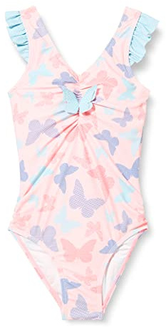 Playshoes Maillot de Bain pour Fille avec Protection UV, Papillons, 134 cm-140 cm