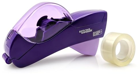 MFBJXC Automatic Tape Dispenser for Wrapping Gifts, Handheld Packaging Tape Dispenser Gun with Cutter, Dispensers for Adhesive Tapes-Purple