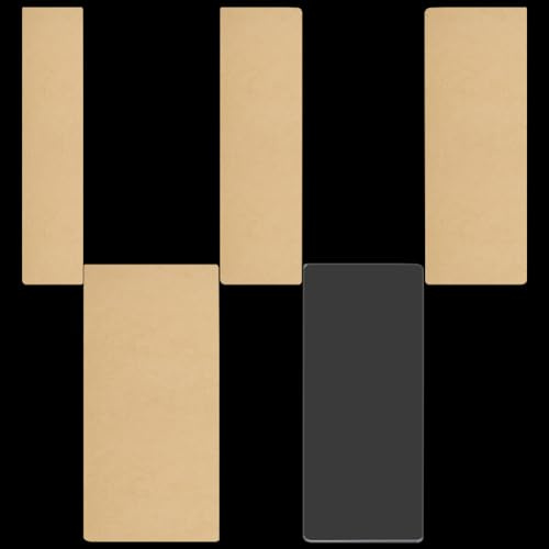 craspire 5 Größen Klare Acrylplatten, 2.5/3 mm Dick, Transparente Platten, Rechteckige Kunststoff-Platten, Platten, Platten Für Bilderrahmen, Malerei, DIY-Projekte, Handwerk