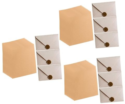 SHINEOFI 3sets Budget Envelopes Fancy Invitation Card Envelopes Letter Writing Paper Kit