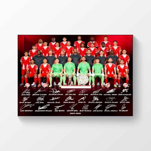 Bayern Saison 2025-2026 signiertes Poster A4