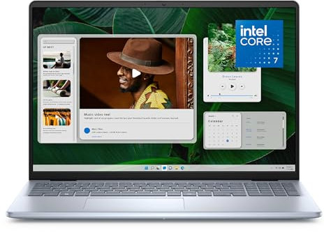 Dell Inspiron 16 5640 Laptop 16 FHD+ (1920x1200) Display, Intel Core 7 Processor 150U, Intel Graphics, 16GB RAM, 1TB, Windows 11, Fingerprint Reader, UK Qwerty Backlit Keyboard, Ice Blue (Renewed)