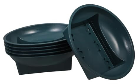 Happyyami 6pièces Jardinières Funéraires Ronde Vert Supports De pour Cimetière Et Hommages pour Arrangements Floraux Commémoratifs