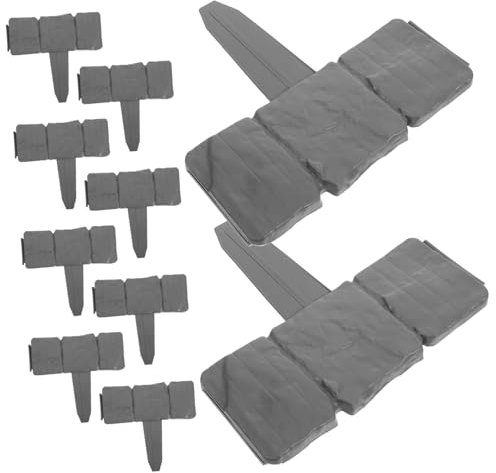 Bordure de Pierre 20 Jardin Pièces Fausse en PVC Extérieur
