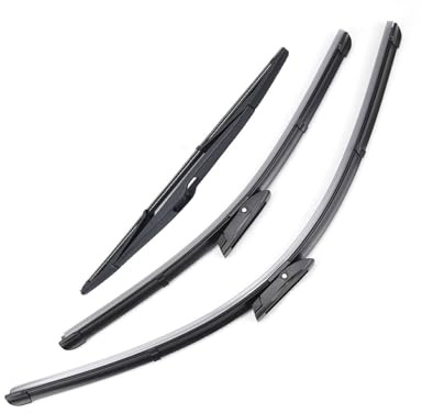 UUIUYGH Balai D'Essuie pour Renaultes pour Megane 3 Hatchback Coupé 2008 - Ensemble D'essuie-Glace Avant Et Arrière pour Pare-Brise Et Vitre 24+16+14 Essuie-Glaces Voiture