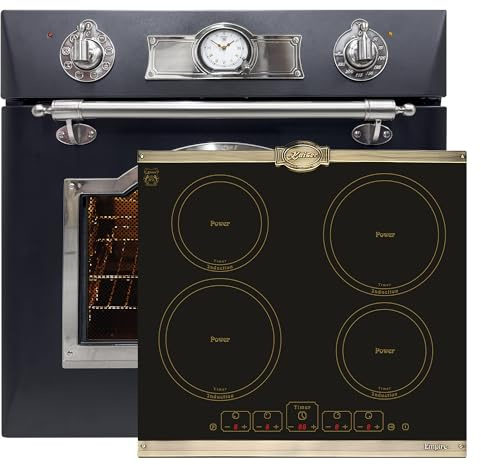 Kaiser Empire EH 6355 Em Sil - Horno eléctrico empotrable (60 cm, 67 L+KCT 6195 IEm, placa de inducción, 60 cm)