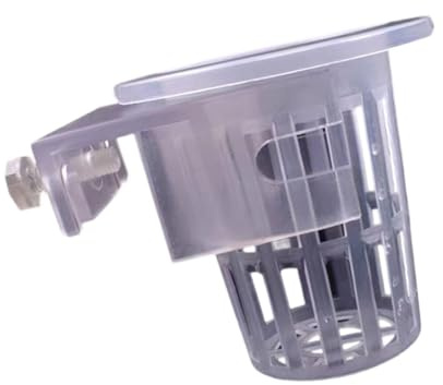 NONGYU Aquarium-Pflanzenständer, Pflanzenzucht mit Clip für aufgetauchte aquaponische Dekorationen, Korb, Zubehör, Heim-Aquarium-Dekoration