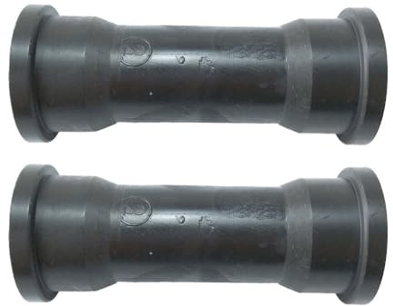 MoSundi 2 ruedas de rodamiento para máquina de remo, negro, 91 mm de longitud, agujero de montaje de 8 mm, polea de plástico para equipos de fitness