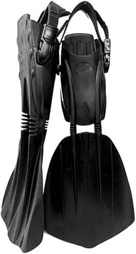 Professionella dykfenor, häljusterbara remmar, långa fenor, fridykfenor, utrustning för män och kvinnor (L/41–44)